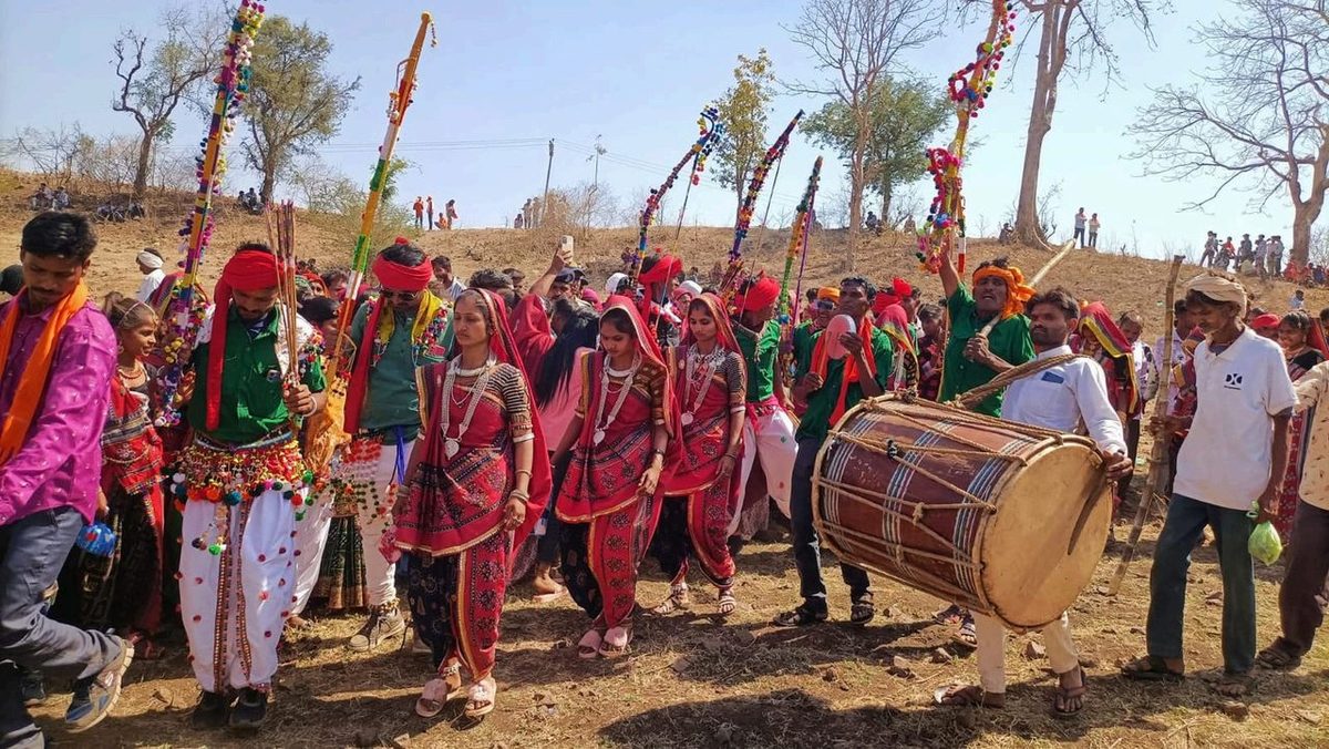Bhagoria — colorful tribal procession